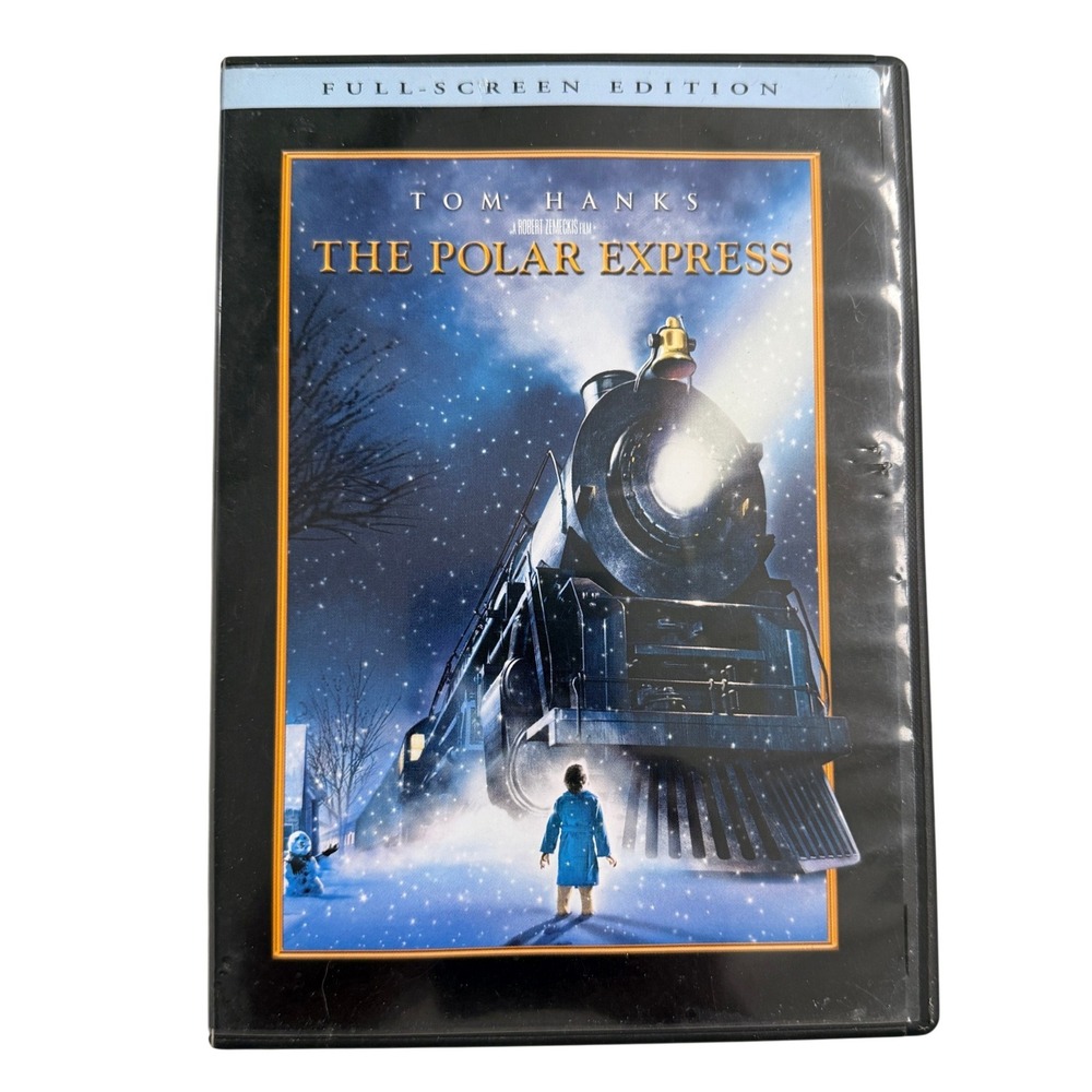 The Polar Express DVD Full Screen Tom‎ Hanks Christmas Family Holiday Movie